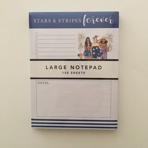 NEW Notepad “Stars and Stripes Forever” 150 sheets 4th of July by Graphique